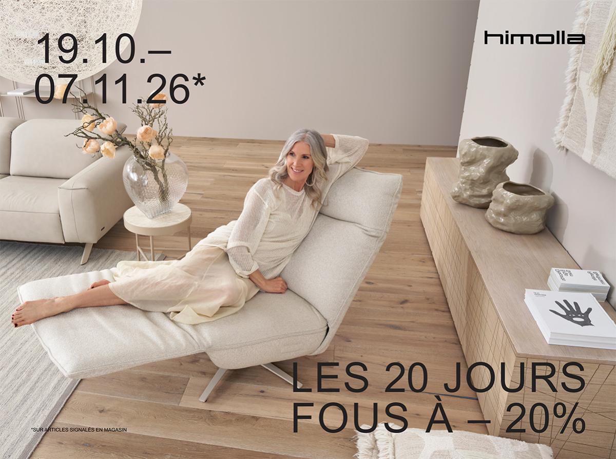 Collection de canapés et fauteuils relaxation Himolla chez Salons Plus