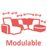 canapé modulable et personnalisable